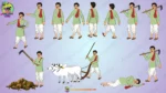 The Ultimate King and Village Pack - 30+ Royal Characters & 20 PSD Backgrounds (Raja , Rani ,Saynik ,Mantri ,Rath , Rajdarbari , Village Man Bundle set ) - Image 81