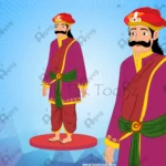 Indian King Mantri Salahkar Character Animated Human Character
