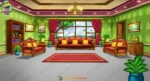 Rich Seth Ji Luxury Living Room 2D Animation Background (PSD & PNG )