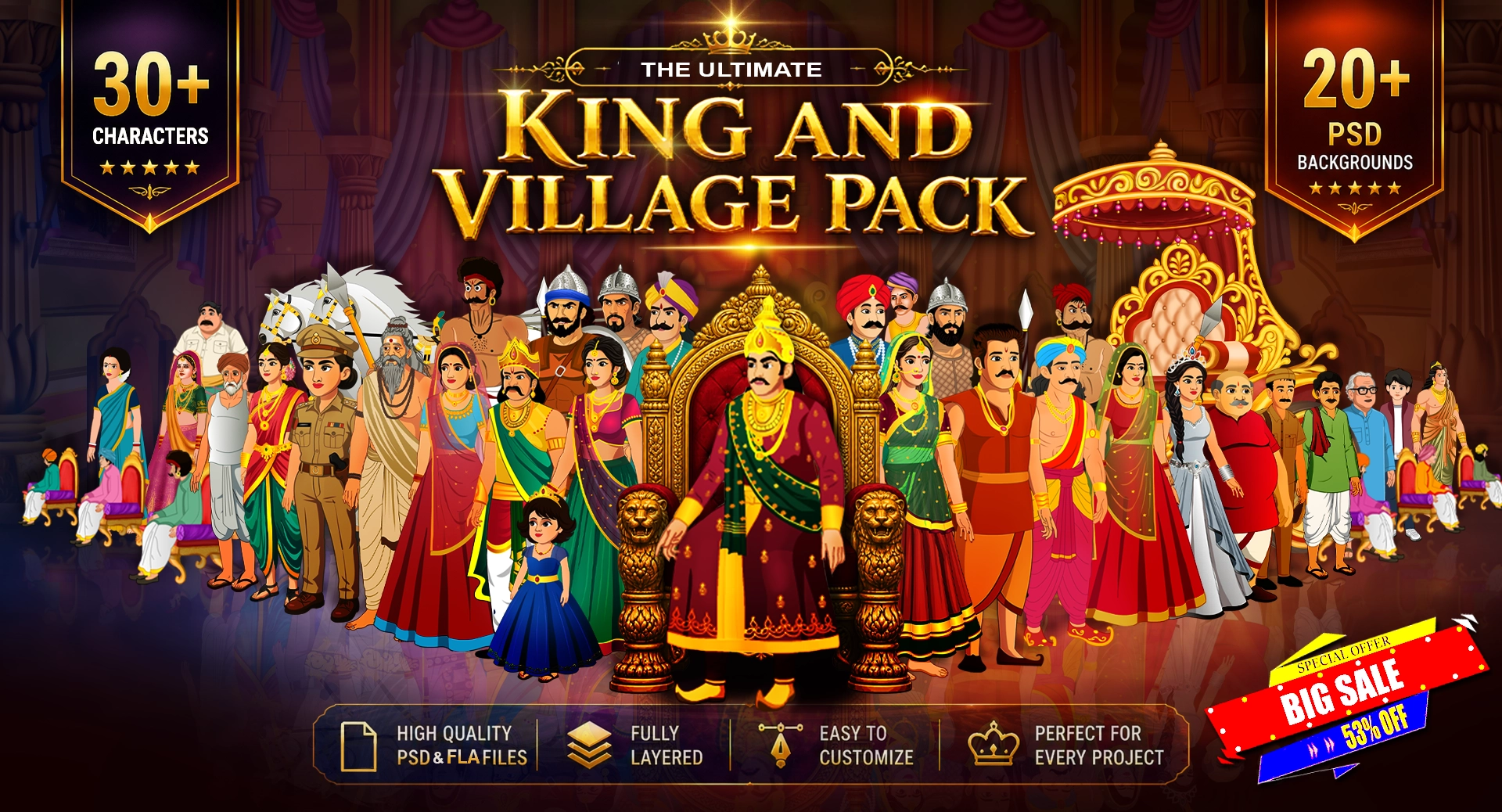 King & Village Pack