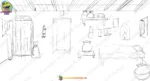 Indian Village Poor Man House Interior 2D Animation Background (PSD & PNG ) - Image 2