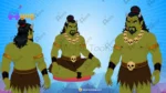 25 Jungle Danav And Monster Pack Animated Ghost Character Including Jinni,Jungle Devi,Rakshas, Demon King, Danav, Goblin, Baby Jinni etc - Image 31