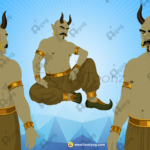 Premium Jungle Jinni Danav Rakshas Animated Ghost Character
