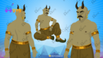 25 Jungle Danav And Monster Pack Animated Ghost Character Including Jinni,Jungle Devi,Rakshas, Demon King, Danav, Goblin, Baby Jinni etc - Image 58