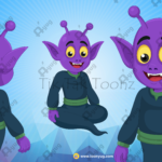 Premium Jungle Demon Jinn Baby Rakshas Animated Ghost Character
