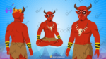 25 Jungle Danav And Monster Pack Animated Ghost Character Including Jinni,Jungle Devi,Rakshas, Demon King, Danav, Goblin, Baby Jinni etc - Image 82