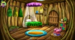 Magical ( Birds ) Tree House Interior Bedroom Animation Background (PSD & PNG)