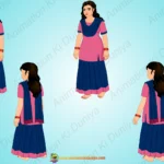 2D Indian Village Girl Character Pack for Adobe Animate | Traditional Gaon Ki Ladki Character