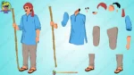 The Ultimate Moral Story Animation Pack | 20+ Vector Characters & 25+ PNG Backgrounds - Image 53
