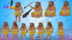 25 Jungle Danav And Monster Pack Animated Ghost Character Including Jinni,Jungle Devi,Rakshas, Demon King, Danav, Goblin, Baby Jinni etc - Image 20
