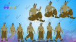 25 Jungle Danav And Monster Pack Animated Ghost Character Including Jinni,Jungle Devi,Rakshas, Demon King, Danav, Goblin, Baby Jinni etc - Image 8