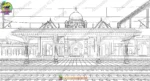 Indian Railway Station Background |Railway Track Background (PSD & PNG) - Image 2