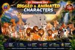 55+ Rigged & Animated Premium Animal Kingdom Characters Pack (Adobe Animate CC)