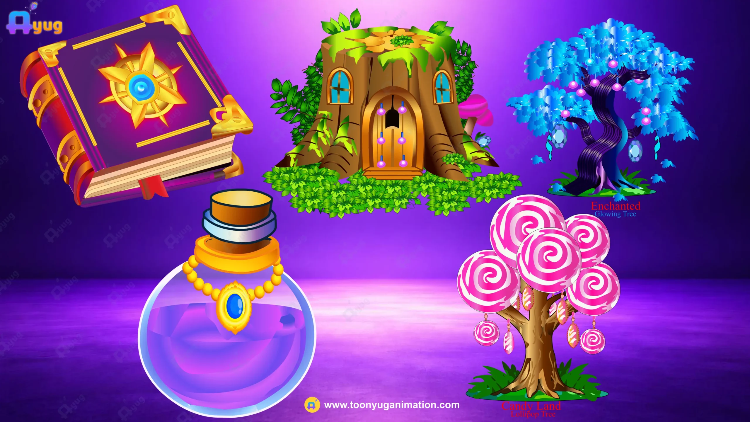 8-Magical-Items Magical Fantasy Props Collection - Image 1