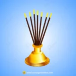 Indian Golden Agarbatti Stand