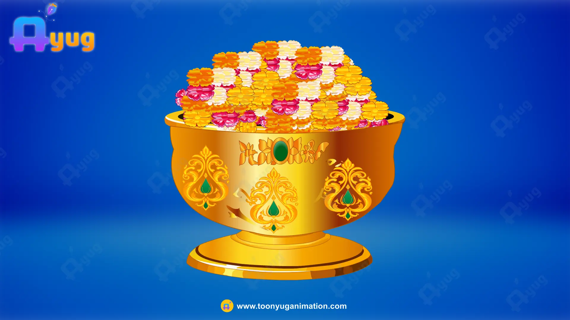 Bowl Thumbnail Decorative Flower Bowl - Image 1
