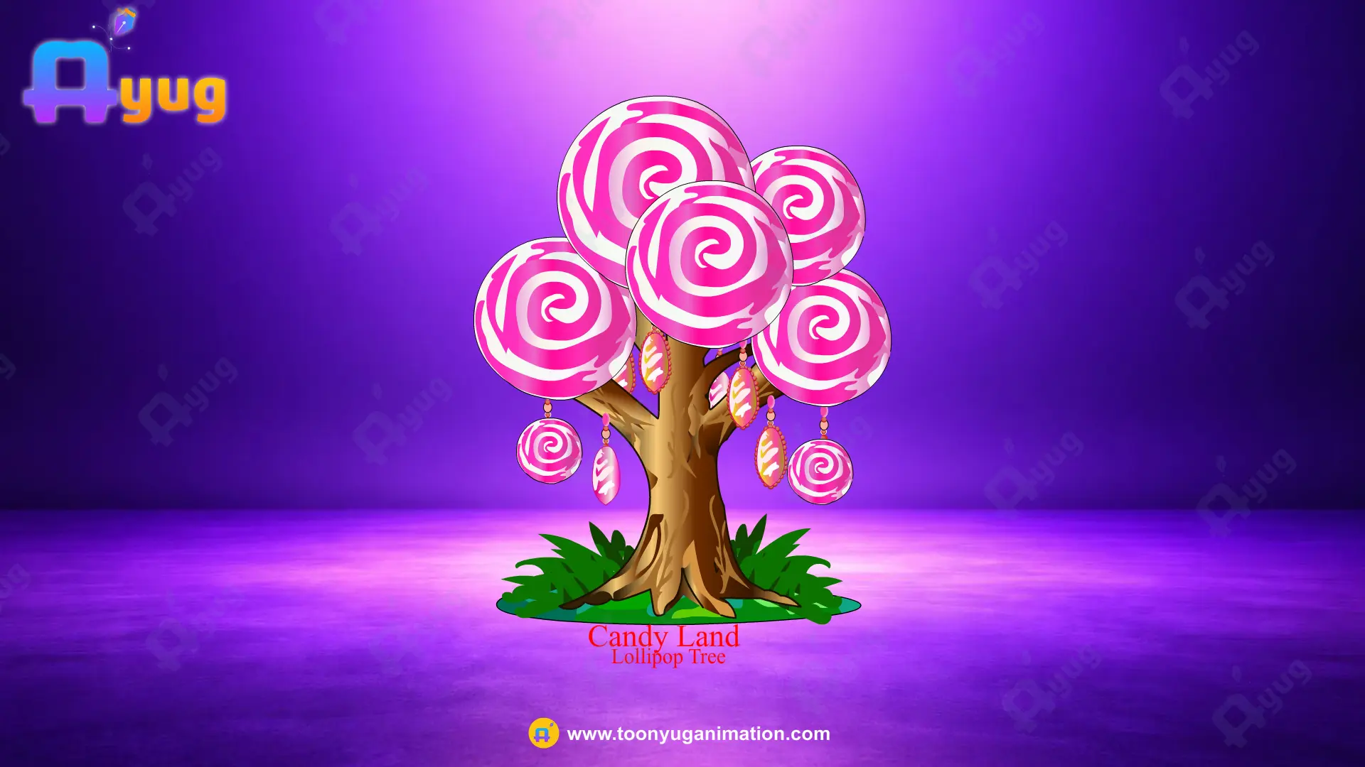 Candy_Land_Lollipop_Tree Thumbnail Candy Land Lollipop Tree - Image 1