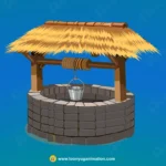 Thatched Roof Village Well