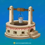 Small Decorative Village Well