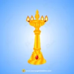 Golden Diya Lamp