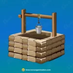 Brick Square Village Well