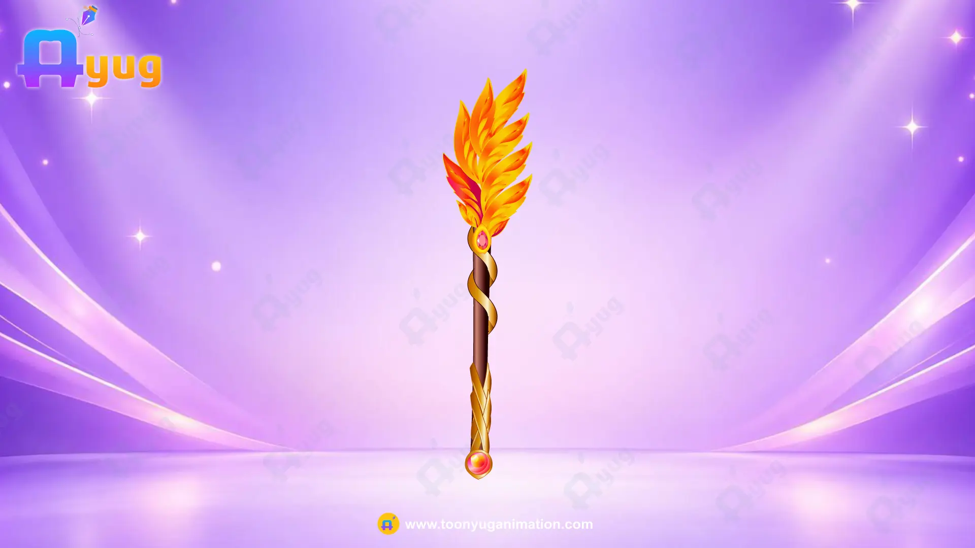 Fire_Phoenix_Staff Thumbnail Fire Phoenix Staff - Image 1