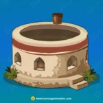 Round Decorative Village Well