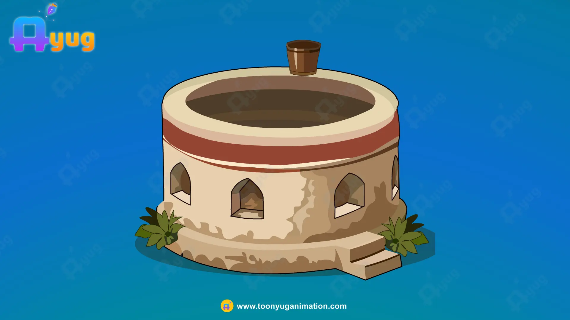 Gol Sajawati Kuan Thumbnail Round Decorative Village Well - Image 1