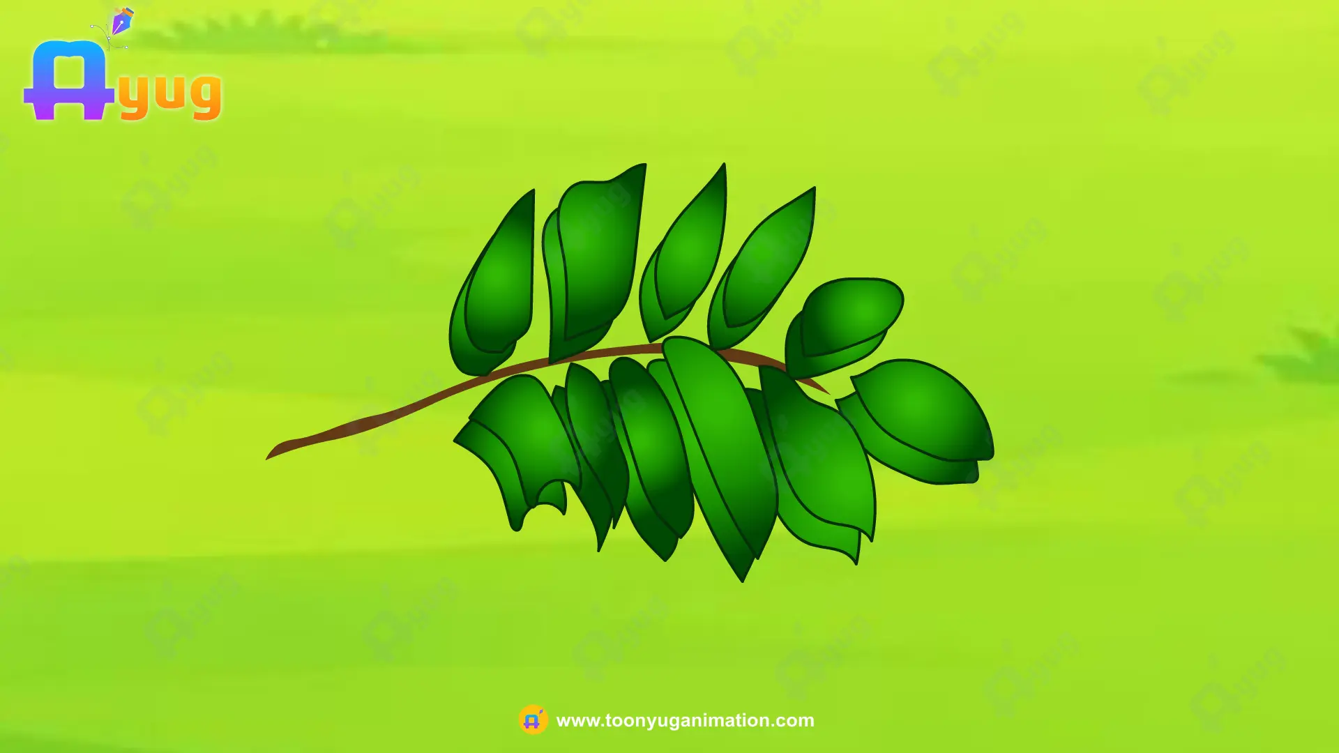 Gree-Leaf Green Leaf Branch - Image 1