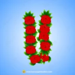 Red Rose Garland