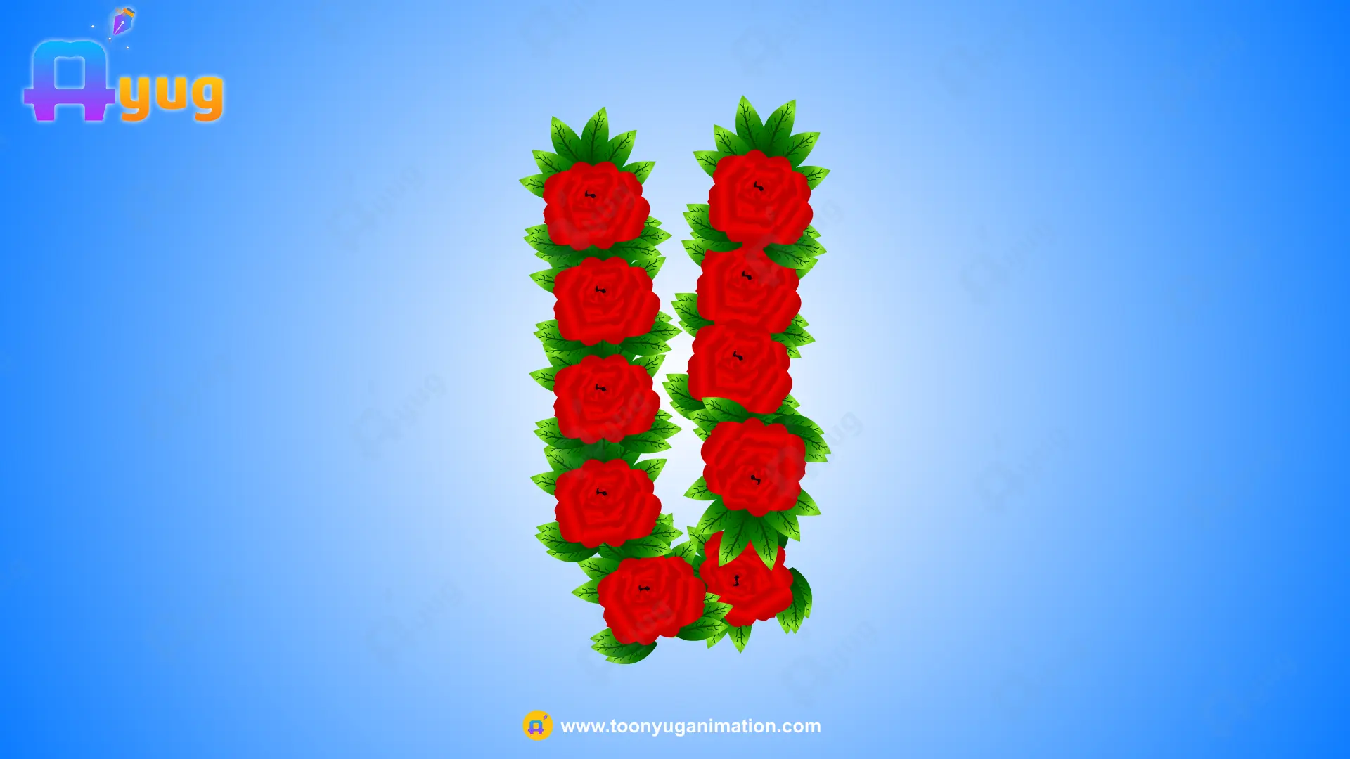 Rose haar Thumbnail Red Rose Garland - Image 1