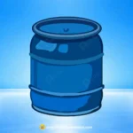 Blue Storage Drum