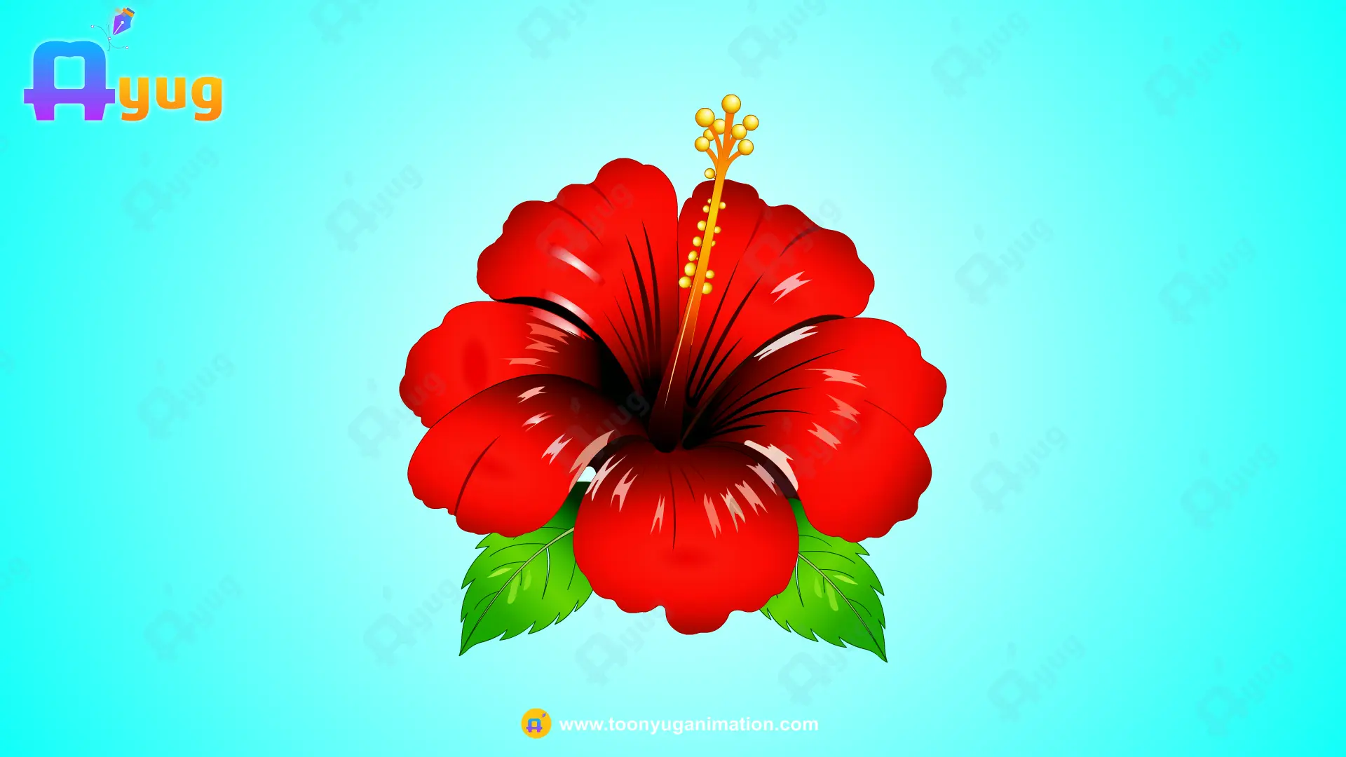 flower Thumbnail Red Hibiscus Flower - Image 1