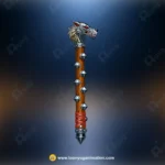Wolf Head Fantasy Staff