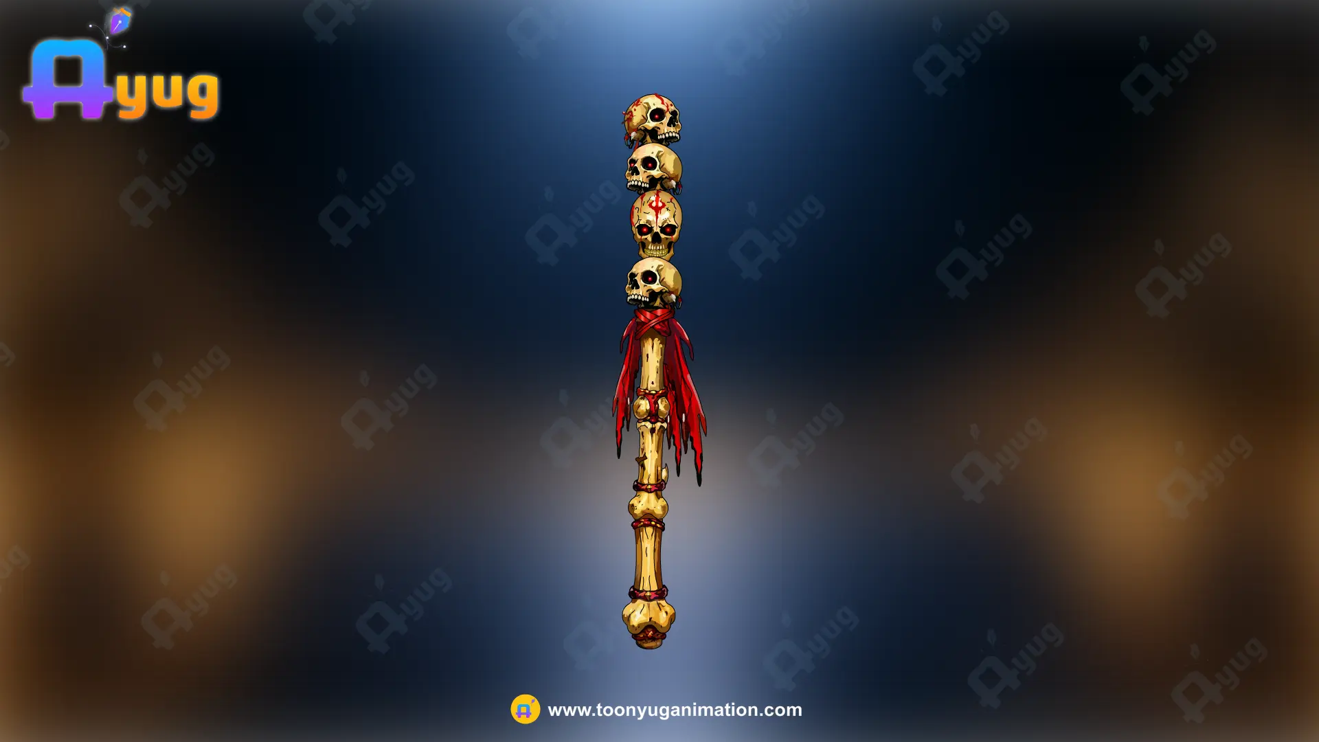 kankal stic Thumbnail Skull Bone Staff - Image 1