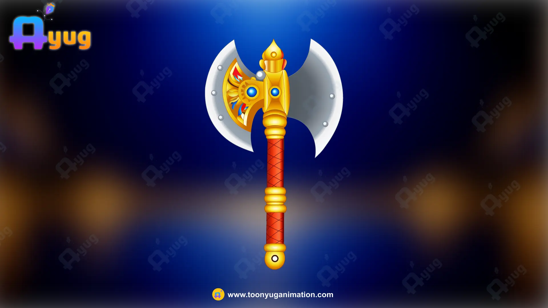 kulahari.. Thumbnail Indian Double-Headed Axe - Image 1