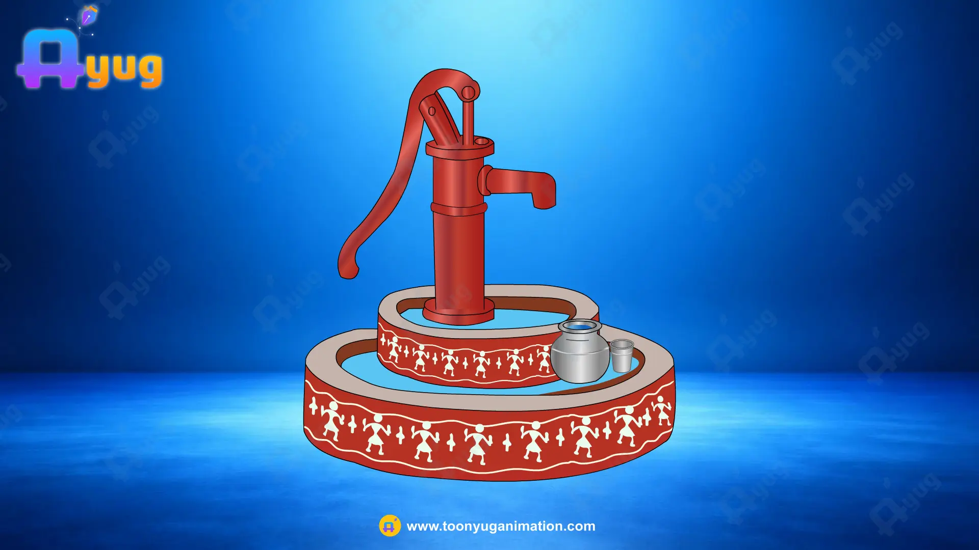 red Hand pump Thumbnail Red Indian Hand Pump - Image 1