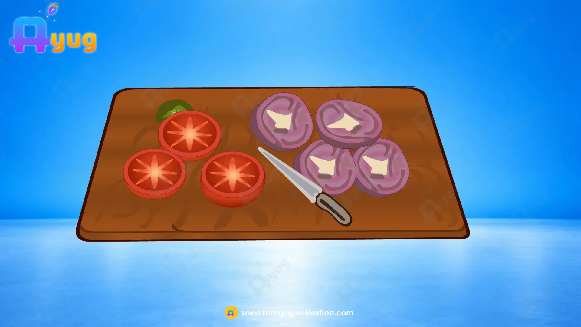 salad Thumbnail Tomato & Onion Salad Preparation - Image 1