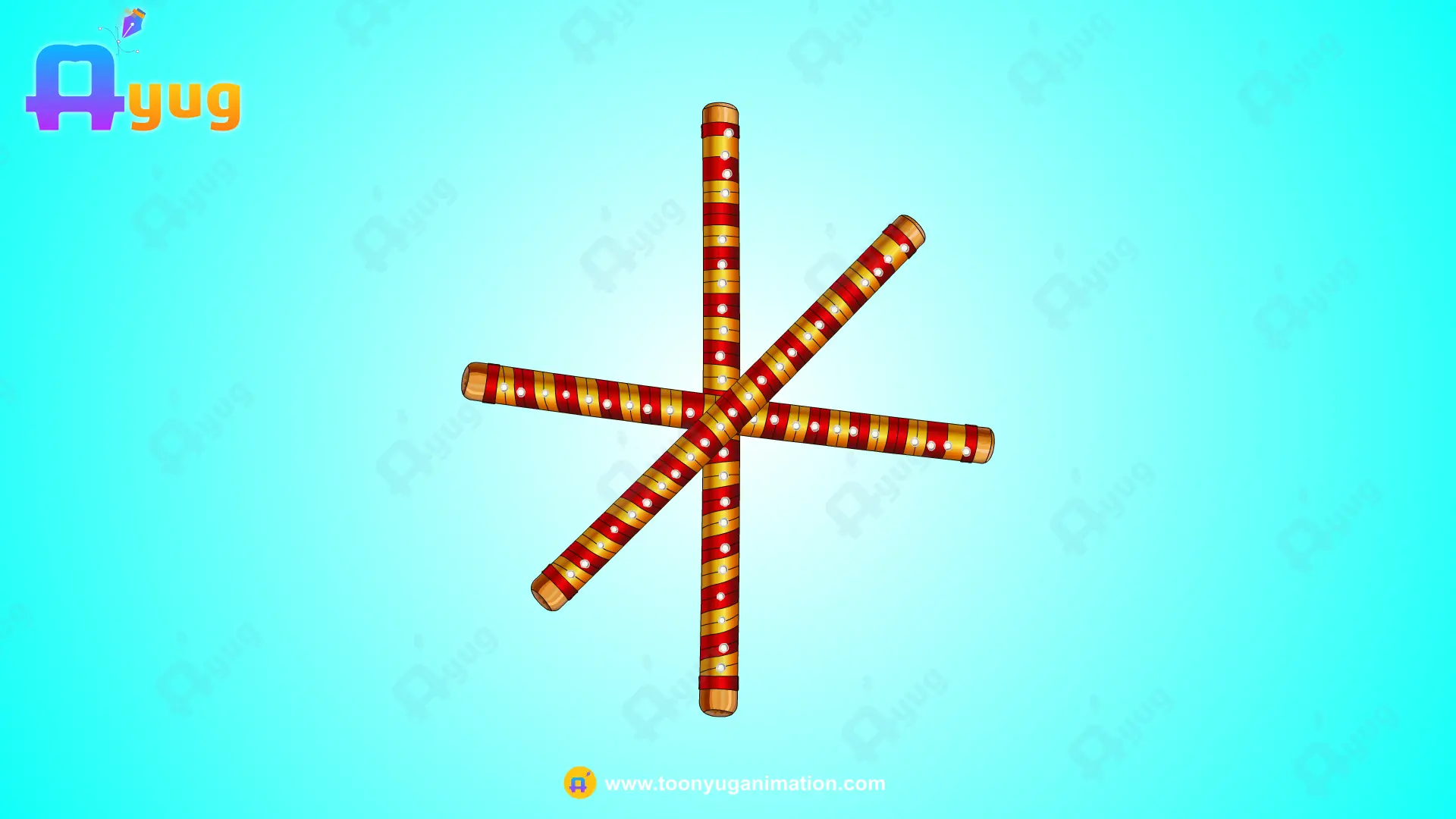 stic Thumbnail Indian Dandiya Sticks - Image 1