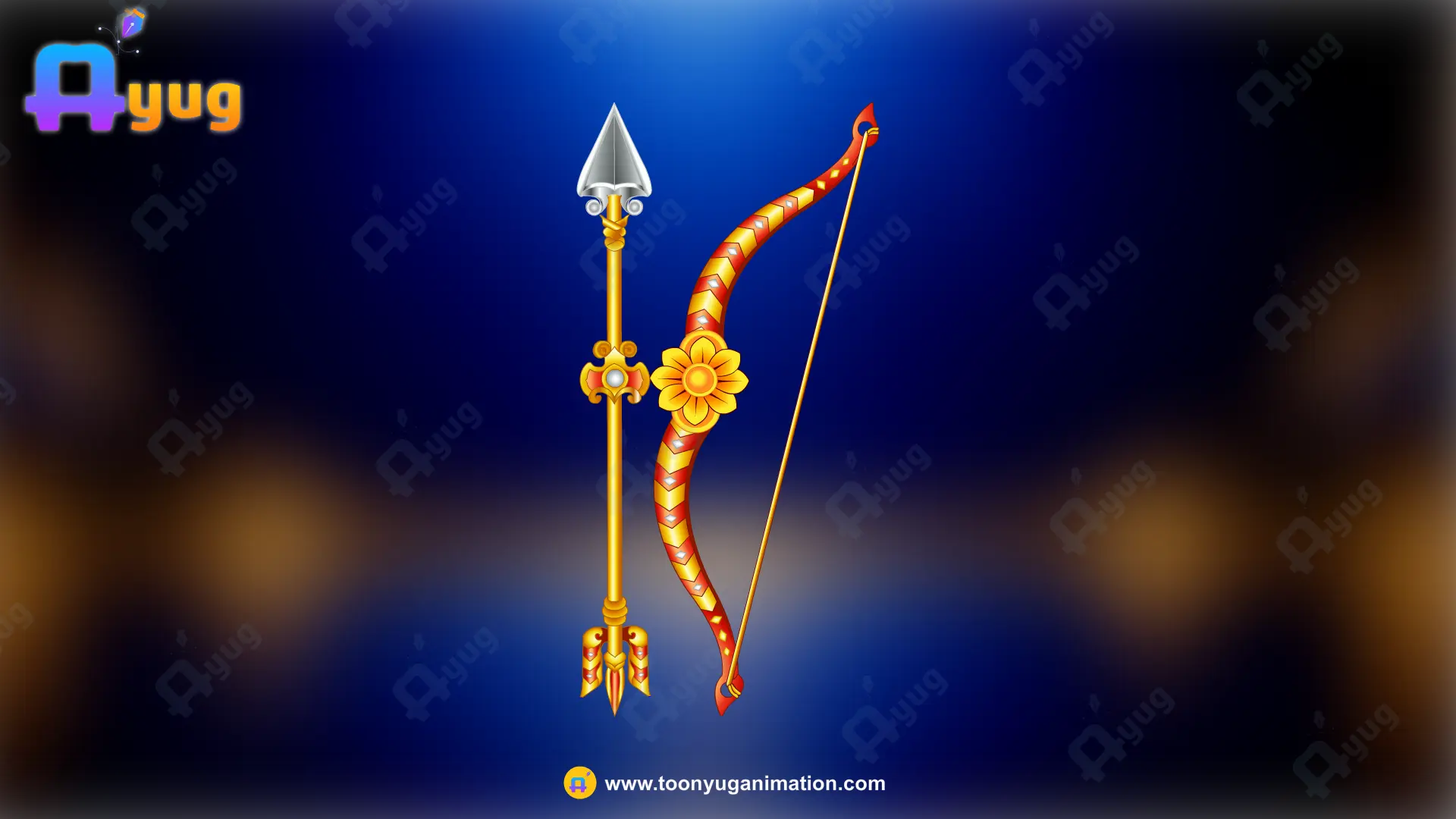 teel kaman Thumbnail Royal Indian Bow & Arrow - Image 1