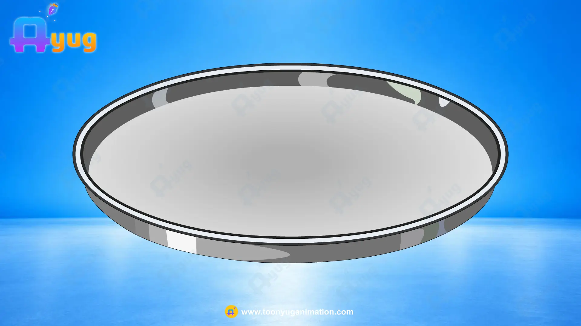 thali Thumbnail Indian Steel Thali Plate - Image 1