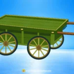 Indian Wooden Thela Cart