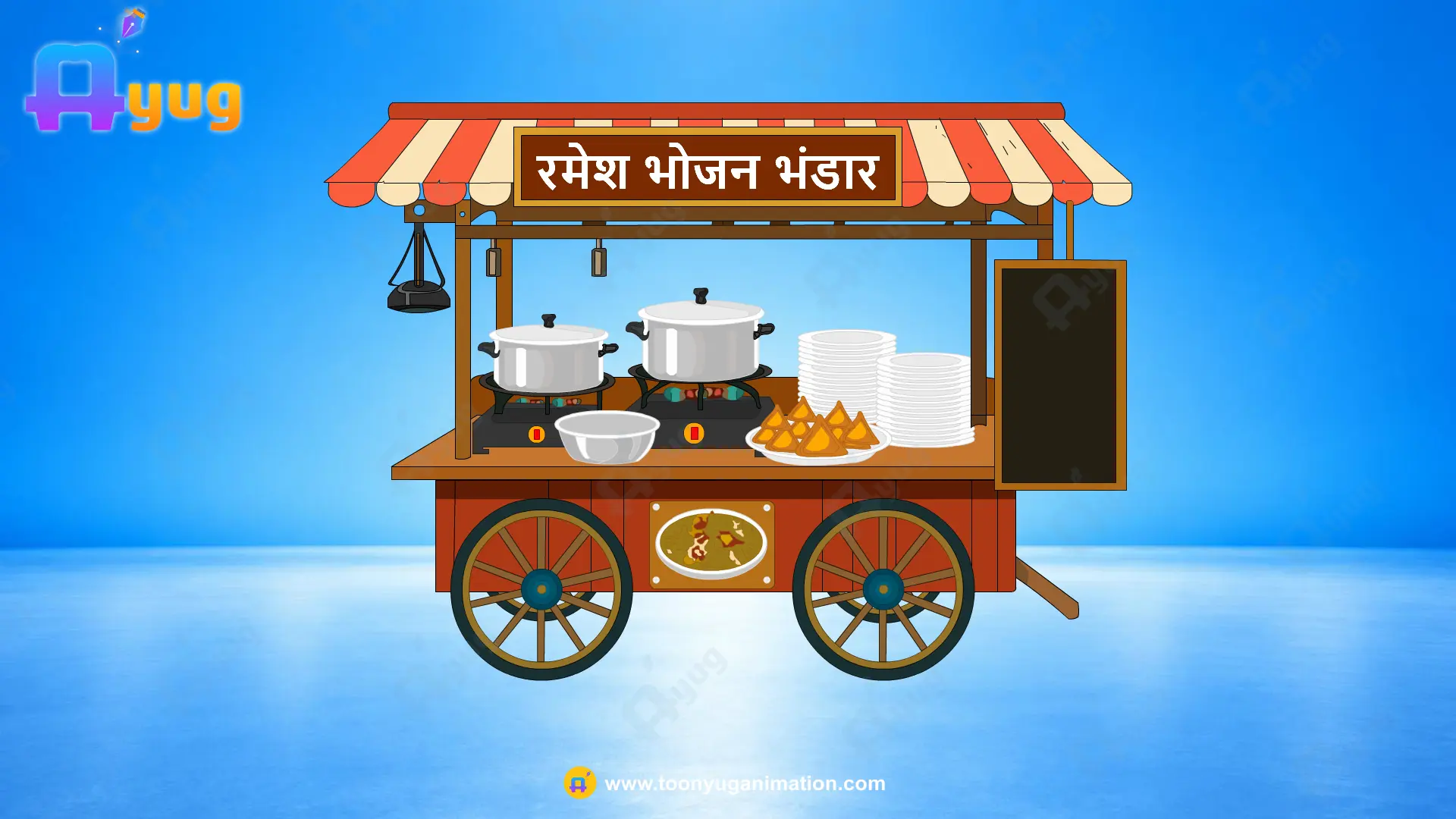 thela samosa wala Thumbnail Indian Samosa Thela - Image 1